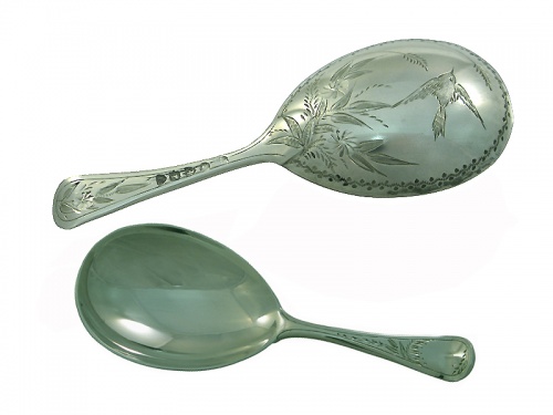 Victorian Silver Aesthetic Movement Spoons 1881